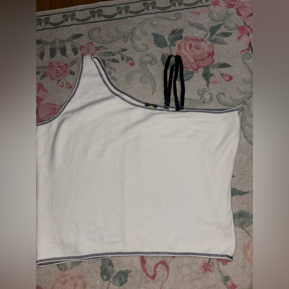 Women's White Asymmetrical Top
